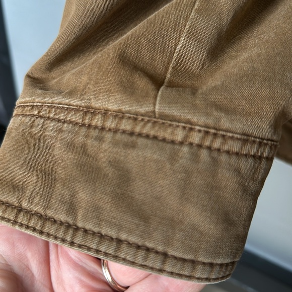 Levi's Full Zip Field Military Brown Cotton Sherpa Lined Jacket Men's Size L - Picture 12 of 14